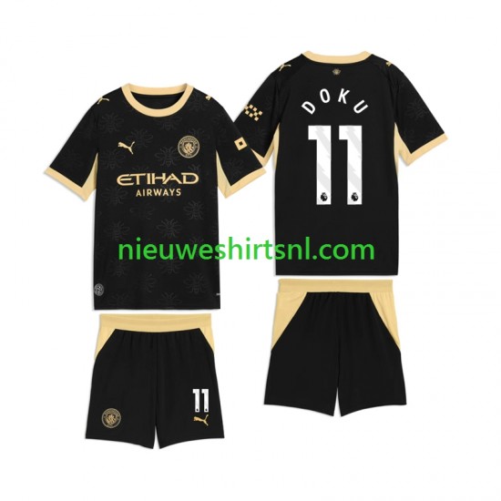 Manchester City Kind Shirt met Bedrukking Jeremy Doku 11 Uit 2026-2027 Korte Mouw