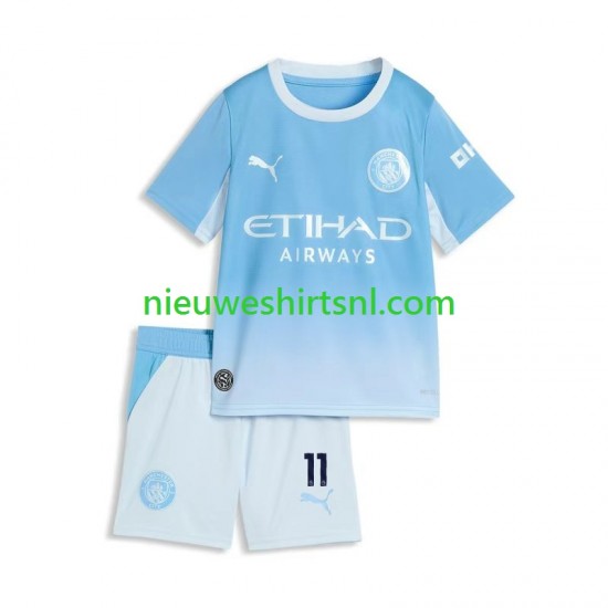 Manchester City Kind Shirt met Bedrukking Jeremy Doku 11 Thuis 2026-2027 Korte Mouw
