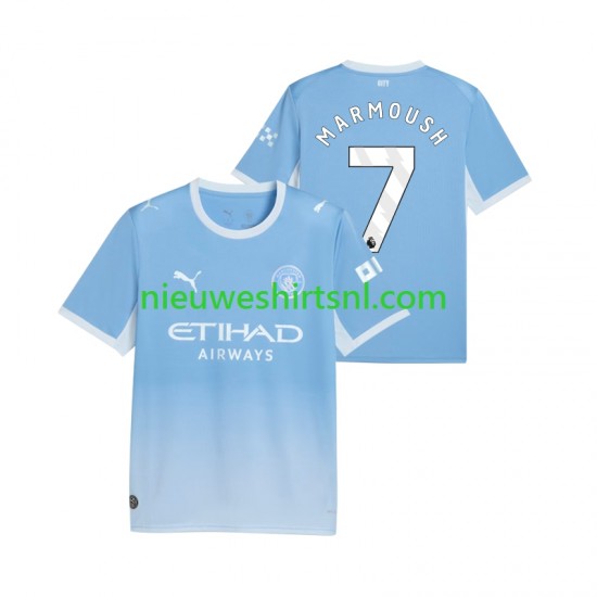Manchester City Heren Shirt met Bedrukking Omar Marmoush 7 Thuis 2026-2027 Korte Mouw