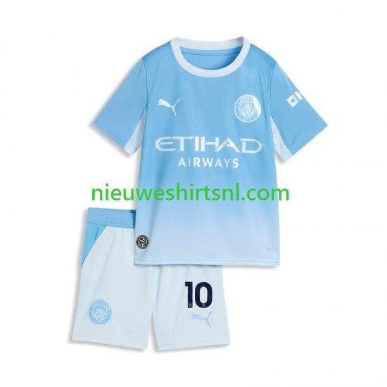 Manchester City Kind Shirt met Bedrukking Rayan Cherki 10 Thuis 2026-2027 Korte Mouw