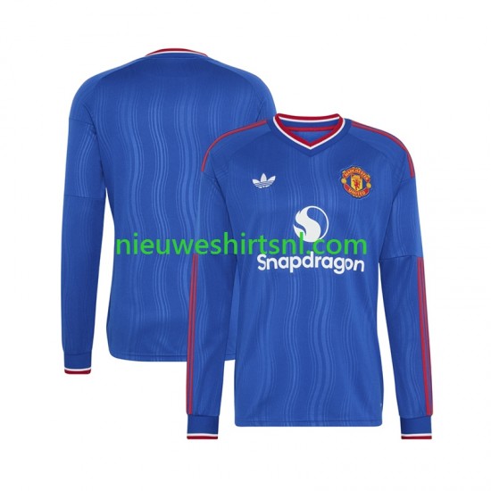 Manchester United Heren Shirt met Bedrukking Uit 2026-2027 Lange Mouw