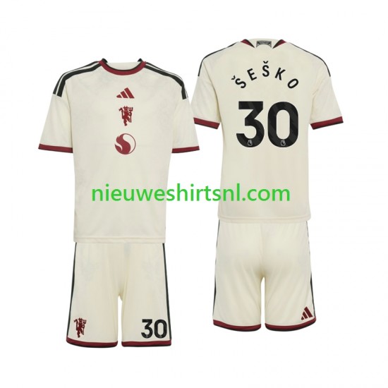 Manchester United Kind Shirt met Bedrukking Benjamin Sesko 30 Derde 2026-2027 Korte Mouw