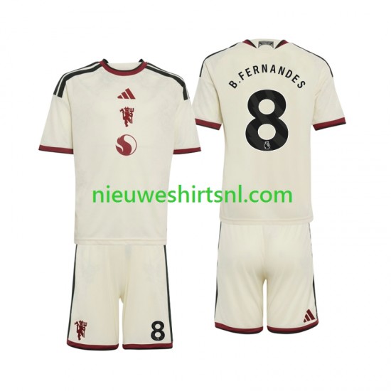 Manchester United Kind Shirt met Bedrukking Bruno Fernandes 8 Derde 2026-2027 Korte Mouw