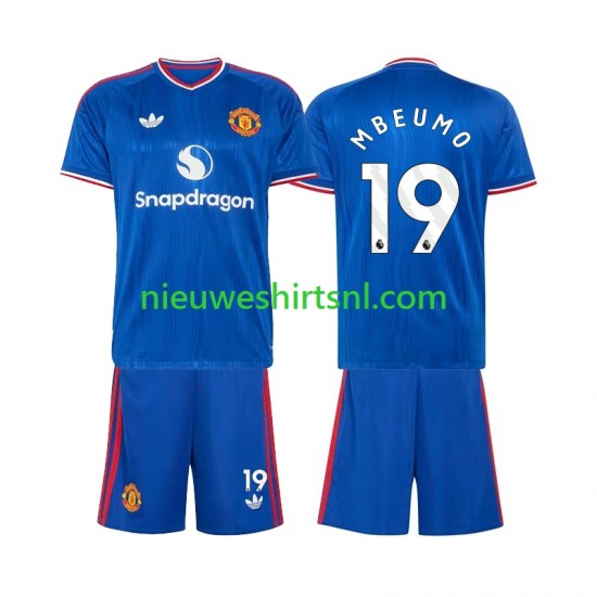 Manchester United Kind Shirt met Bedrukking Bryan Mbeumo 19 Uit 2026-2027 Korte Mouw