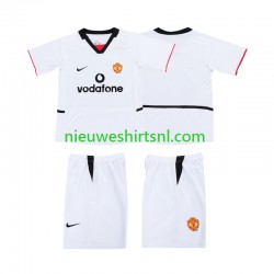 Manchester United Kind Shirt met Bedrukking 2003 Uit 2002 Korte Mouw