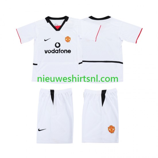 Manchester United Kind Shirt met Bedrukking 2003 Uit 2002 Korte Mouw