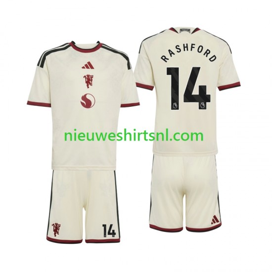 Manchester United Kind Shirt met Bedrukking Marcus Rashford 14 Derde 2026-2027 Korte Mouw