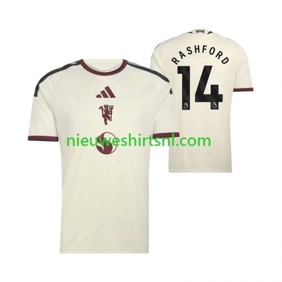 Manchester United Heren Shirt met Bedrukking Marcus Rashford 14 Derde 2026-2027 Korte Mouw