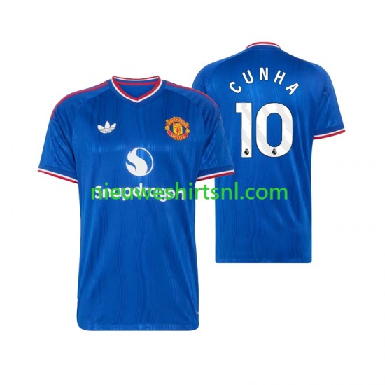 Manchester United Heren Shirt met Bedrukking Matheus Cunha 10 Uit 2026-2027 Korte Mouw
