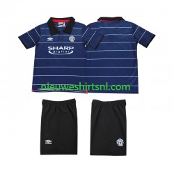 Manchester United Kind Shirt met Bedrukking 2000 Retro Uit 1999 Korte Mouw