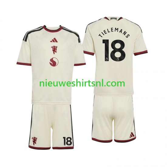 Manchester United Kind Shirt met Bedrukking Youri Tielemans 18 Derde 2026-2027 Korte Mouw