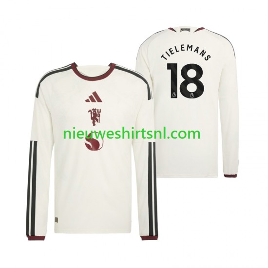 Manchester United Heren Shirt met Bedrukking Youri Tielemans 18 Derde 2026-2027 Lange Mouw