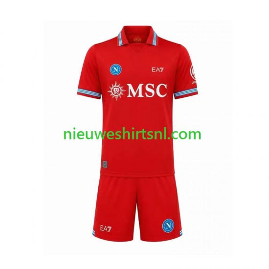 Napoli Kind Shirt met Bedrukking Derde 2026-2027 Korte Mouw