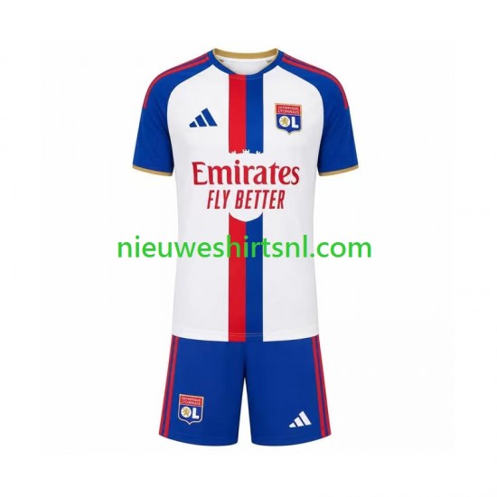 Olympique Lyonnais Kind Shirt met Bedrukking Uit 2026-2027 Korte Mouw