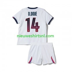 Paris Saint-Germain Kind Shirt met Bedrukking Desire Doue 14 Uit 2026-2027 Korte Mouw