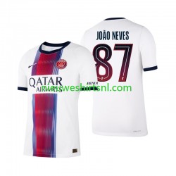 Paris Saint-Germain Heren Shirt met Bedrukking Joao Neves 87 Uit 2026-2027 Korte Mouw Paris Saint-Germain Heren Shirt met Bedrukking Joao Neves 87 Uit 2026-2027 Korte Mouw