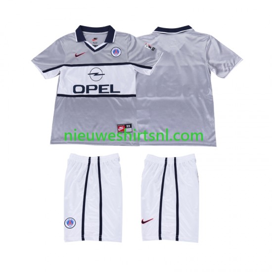 Paris Saint-Germain Kind Shirt met Bedrukking 2000 2001 Retro Uit Korte Mouw