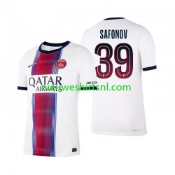 Paris Saint-Germain Heren Shirt met Bedrukking Matvey Safonov 39 Uit 2026-2027 Korte Mouw