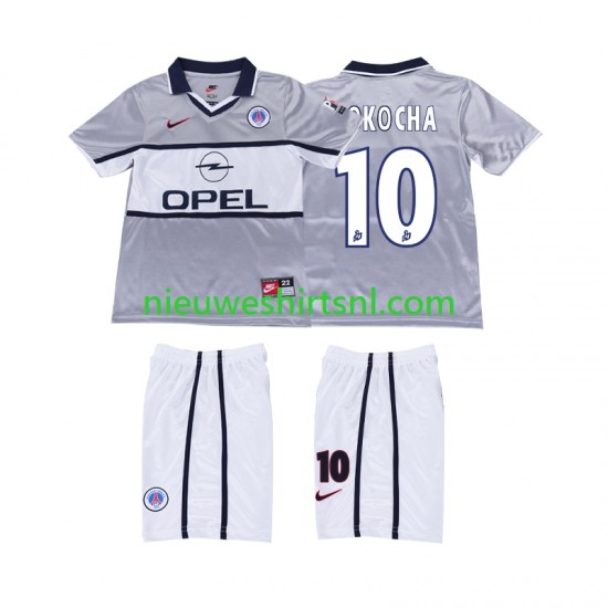 Paris Saint-Germain Kind Shirt met Bedrukking OKOCHA 10 2000 2001 Retro Uit Korte Mouw