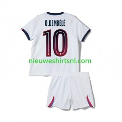 Paris Saint-Germain Kind Shirt met Bedrukking Ousmane Dembele 10 Uit 2026-2027 Korte Mouw