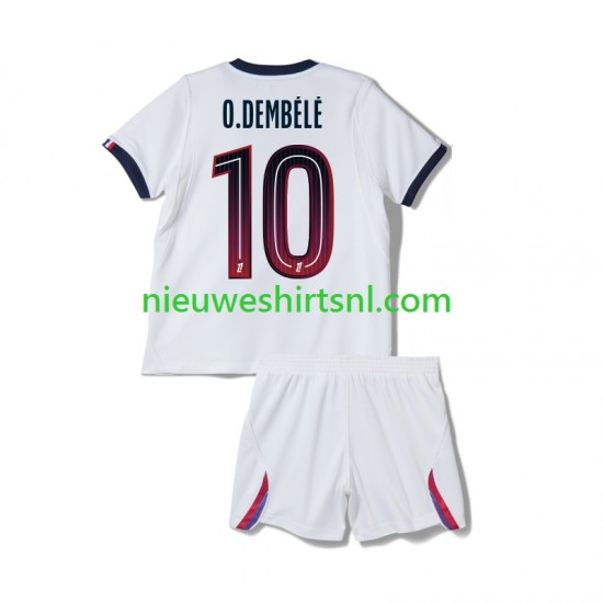 Paris Saint-Germain Kind Shirt met Bedrukking Ousmane Dembele 10 Uit 2026-2027 Korte Mouw