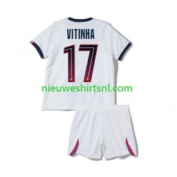 Paris Saint-Germain Kind Shirt met Bedrukking Vitinha 17 Uit 2026-2027 Korte Mouw