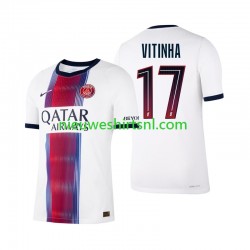 Paris Saint-Germain Heren Shirt met Bedrukking Vitinha 17 Uit 2026-2027 Korte Mouw