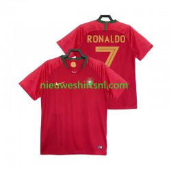 Portugal Heren Shirt met Bedrukking Cristiano Ronaldo 7 2018 Retro Thuis Korte Mouw Portugal Heren Shirt met Bedrukking Cristiano Ronaldo 7 2018 Retro Thuis Korte Mouw