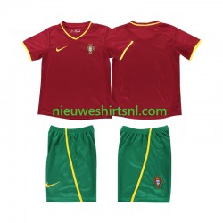 Portugal Kind Shirt met Bedrukking Retro Thuis 2002 Korte Mouw Portugal Kind Shirt met Bedrukking Retro Thuis 2002 Korte Mouw