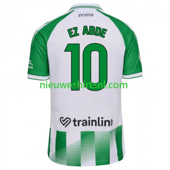 Real Betis Heren Shirt met Bedrukking Abde Ezzalzouli 10 Thuis 2026-2027 Korte Mouw