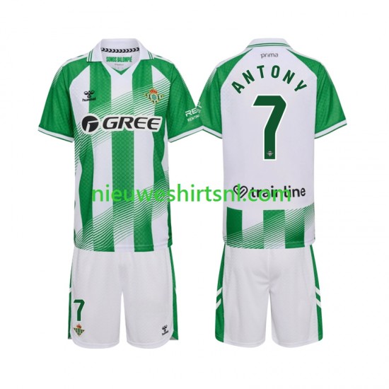 Real Betis Kind Shirt met Bedrukking Anthoy 7 Thuis 2026-2027 Korte Mouw