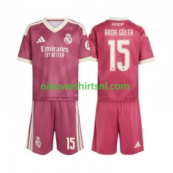 Real Madrid Kind Shirt met Bedrukking Arda Guler 15 Derde 2026-2027 Korte Mouw