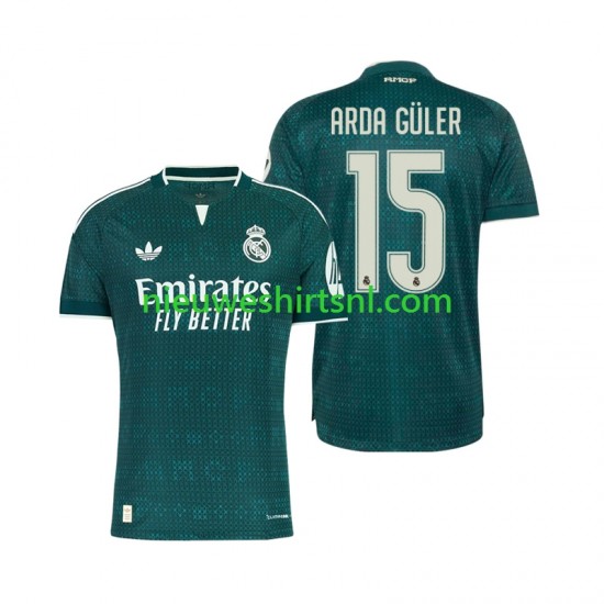 Real Madrid Heren Shirt met Bedrukking Arda Guler 15 Uit 2026-2027 Korte Mouw