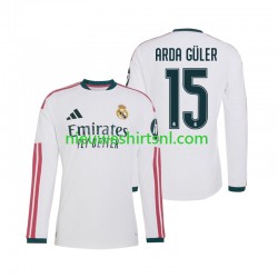 Real Madrid Heren Shirt met Bedrukking Arda Guler 15 Thuis 2026-2027 Lange Mouw Real Madrid Heren Shirt met Bedrukking Arda Guler 15 Thuis 2026-2027 Lange Mouw