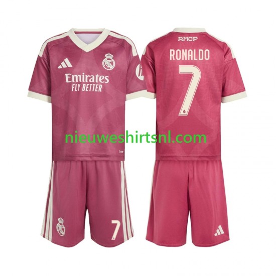 Real Madrid Kind Shirt met Bedrukking Cristiano Ronaldo 7 Derde 2026-2027 Korte Mouw