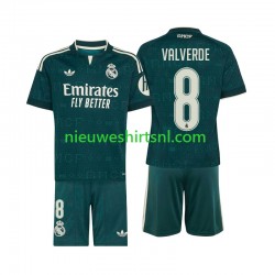 Real Madrid Kind Shirt met Bedrukking Federico Valverde 8 Uit 2026-2027 Korte Mouw