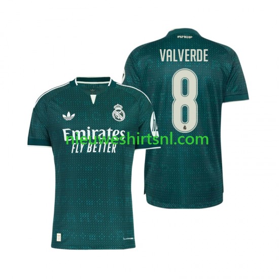 Real Madrid Heren Shirt met Bedrukking Federico Valverde 8 Uit 2026-2027 Korte Mouw
