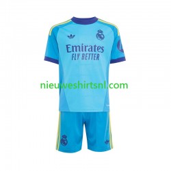 Real Madrid Kind Shirt met Bedrukking Doelman Uit 2026-2027 Korte Mouw