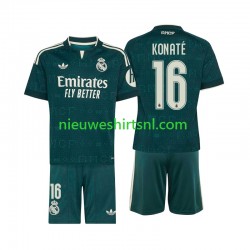Real Madrid Kind Shirt met Bedrukking Ibrahima Konate 16 Uit 2026-2027 Korte Mouw
