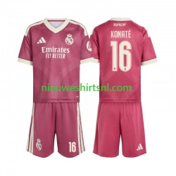 Real Madrid Kind Shirt met Bedrukking Ibrahima Konate 16 Derde 2026-2027 Korte Mouw