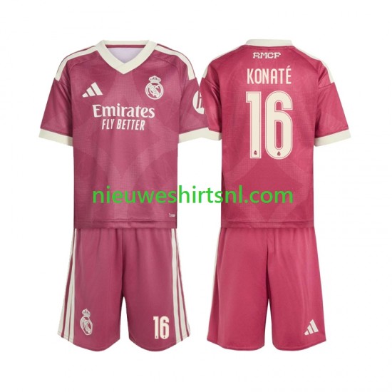 Real Madrid Kind Shirt met Bedrukking Ibrahima Konate 16 Derde 2026-2027 Korte Mouw