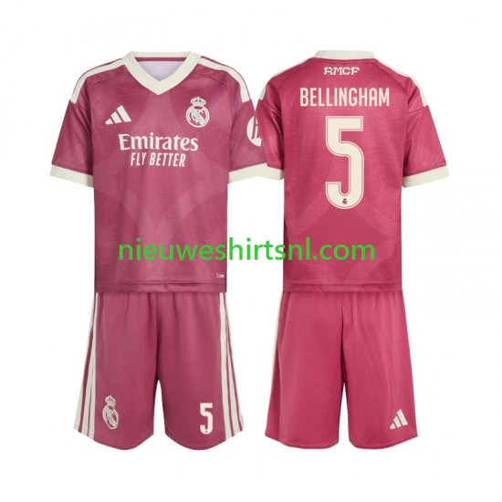 Real Madrid Kind Shirt met Bedrukking Jude Bellingham 5 Derde 2026-2027 Korte Mouw