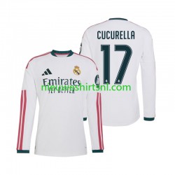 Real Madrid Heren Shirt met Bedrukking Marc Cucurella 17 Thuis 2026-2027 Lange Mouw Real Madrid Heren Shirt met Bedrukking Marc Cucurella 17 Thuis 2026-2027 Lange Mouw