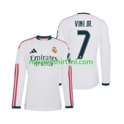 Real Madrid Heren Shirt met Bedrukking Vinicius Junior 7 Thuis 2026-2027 Lange Mouw