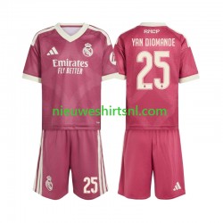 Real Madrid Kind Shirt met Bedrukking Yan Diomande 25 Derde 2026-2027 Korte Mouw