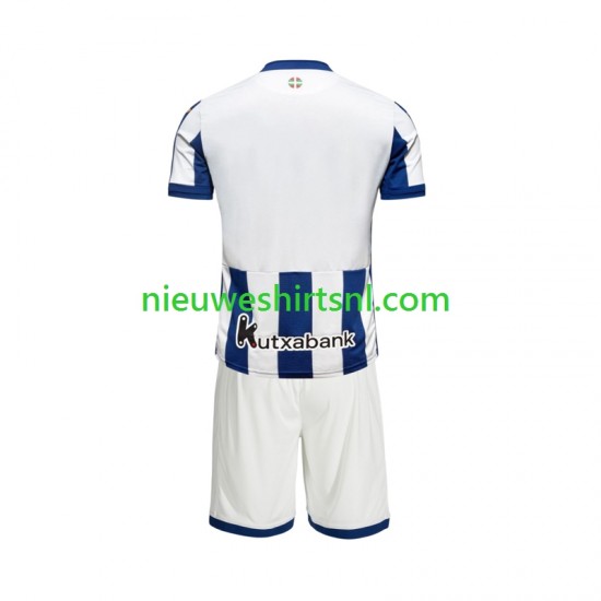 Real Sociedad Kind Shirt met Bedrukking Thuis 2026-2027 Korte Mouw