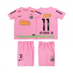 Kind Shirt met Bedrukking Santos Neymar JR 11 2012 2013 Retro Vierde Korte Mouw