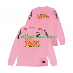 Heren Shirt met Bedrukking Santos 2012 2013 Retro Vierde Lange Mouw