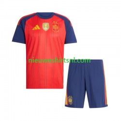 Spanje Kind Shirt met Bedrukking 2-star Thuis 2026-2027 Korte Mouw Spanje Kind Shirt met Bedrukking 2-star Thuis 2026-2027 Korte Mouw