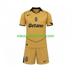 Sporting CP Kind Shirt met Bedrukking Uit 2026-2027 Korte Mouw Sporting CP Kind Shirt met Bedrukking Uit 2026-2027 Korte Mouw